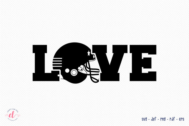 Love SVG - Football SVG Cut File SVG CraftLabSVG 