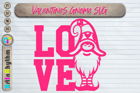 Love svg, Happy Valentine's day svg, Gnome svg SVG Artinrhythm shop 