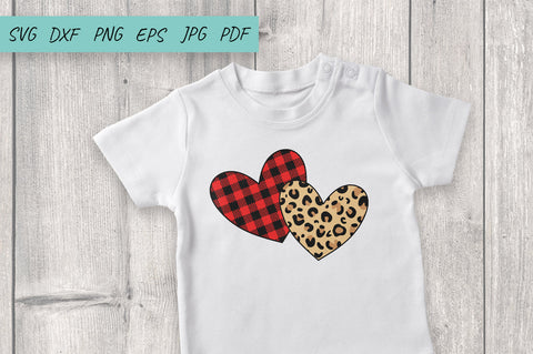 Love Svg | Leopard Buffalo plaid Heart | Valentines Day Svg SVG Irina Ostapenko 