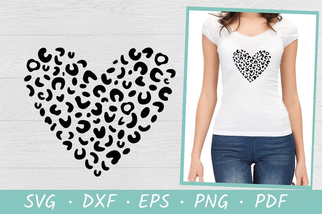 Love Svg | Leopard heart Svg | Valentines Day Svg SVG Irina Ostapenko 