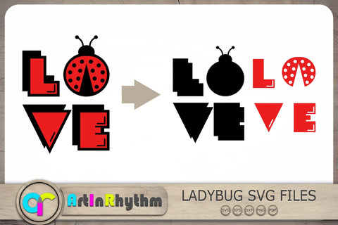 Love Svg, Love Bug Svg, Ladybugs Svg, Ladybug Cliparts SVG Artinrhythm shop 