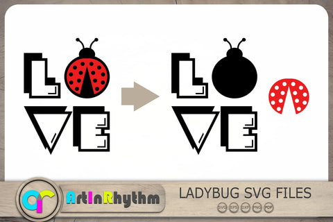 Love Svg, Love Bug Svg, Ladybugs Svg, Ladybug Cliparts SVG Artinrhythm shop 