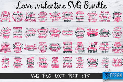 Love SVG, Love Quotes, Valentines Day, Valentines Bundle v2 SVG Fly Design 