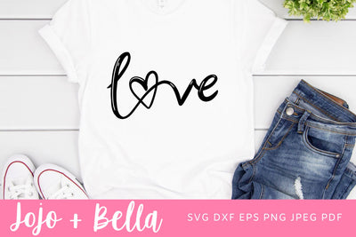 Love SVG, Love Sign Svg, Love Shirt Svg, Love svg files, Valentines Svg Files, Love Heart Quote Svg, Svg Files for Cricut, Silhouette, Sublimation SVG Jojo&Bella 