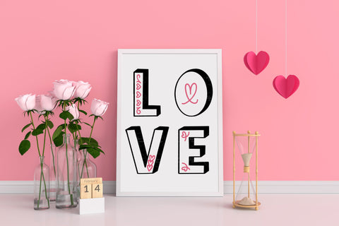 LOVE - SVG, PNG, DXF, EPS SVG Elsie Loves Design 