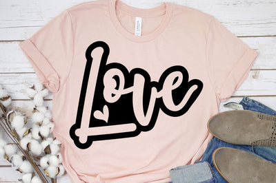 Love Svg, Png, Dxf | Modern Valentine's Day Design SVG RedFoxDesignsUS 