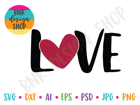 Love SVG SVG BNRDesignShop 