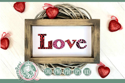 LOVE SVG SVG QueenBrat Digital Designs 