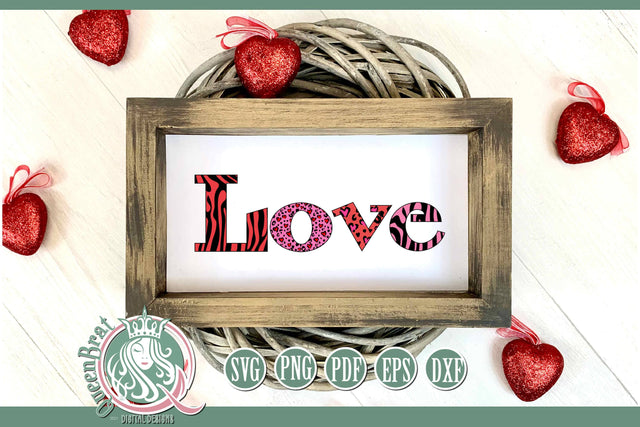 LOVE SVG SVG QueenBrat Digital Designs 