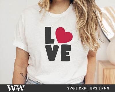 Love SVG | Valentine's Day SVG SVG Wood And Walt 