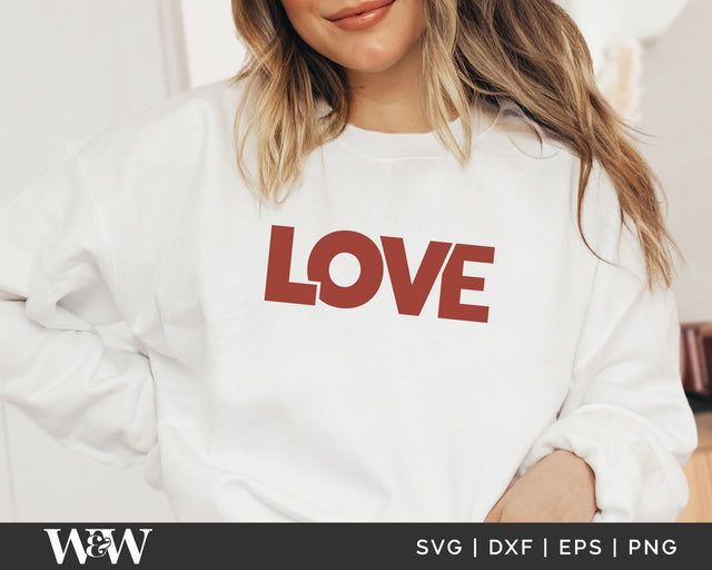 Love SVG | Valentine's Day SVG SVG Wood And Walt 