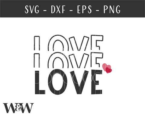 Love SVG | Valentine's Day SVG SVG Wood And Walt 