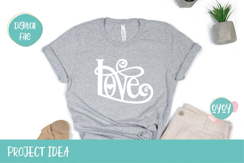 Love SVG | Wedding Cake Topper SVG | Valentines Day SVG SVG OyoyStudioDigitals 