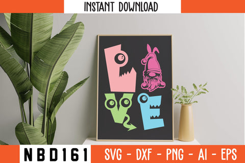 LOVE T-Shirt Design SVG Nbd161 