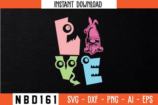 LOVE T-Shirt Design SVG Nbd161 