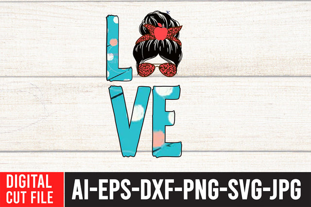 Love Teacher Sublimation Design Sublimation BlackCatsMedia 