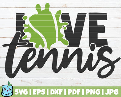 Love Tennis SVG MintyMarshmallows 