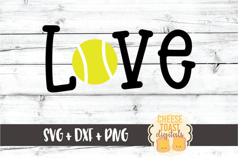 Love - Tennis SVG PNG DXF Cut Files SVG Cheese Toast Digitals 