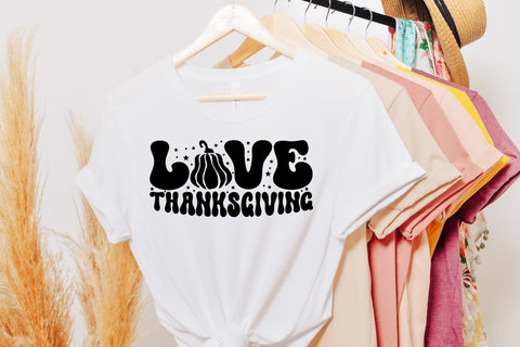 Love Thanksgiving Retro SVG Design SVG CraftLabSVG 