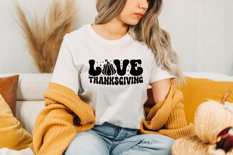 Love Thanksgiving Retro SVG Design SVG CraftLabSVG 