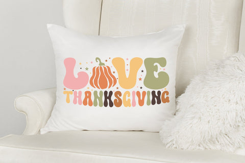 Love Thanksgiving Retro SVG Design SVG CraftLabSVG 