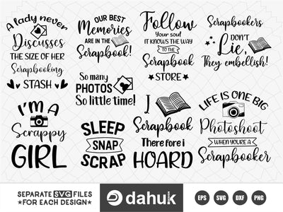 Love to Scrapbook, Scrapbook Svg, Scrapbooking SVG dahukdesign 