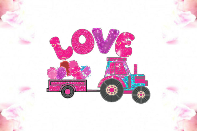 Love Tractor Valentine Sublimation Sublimation Jagonath Roy 