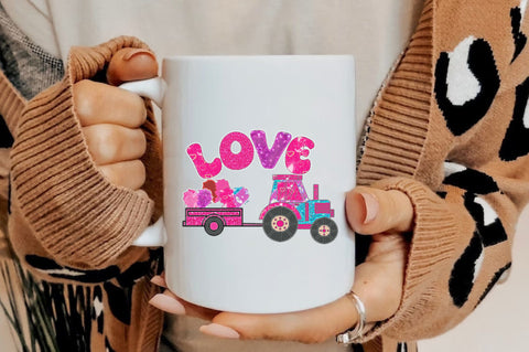 Love Tractor Valentine Sublimation Sublimation Jagonath Roy 