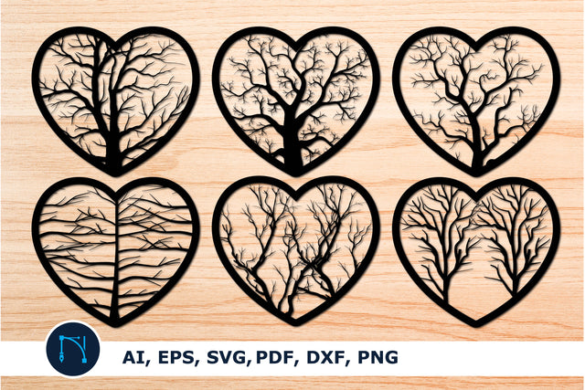 Love Tree Wall Decor Laser-cut bundle SVG MD JOYNAL ABDIN 