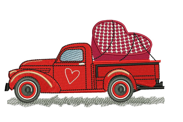 Love Truck Embroidery Designs Embroidery/Applique DESIGNS NextEmbroidery 