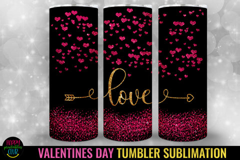 Love Tumbler PNG I Valentines Day Sublimation 20 Oz Tumbler Sublimation Happy Printables Club 