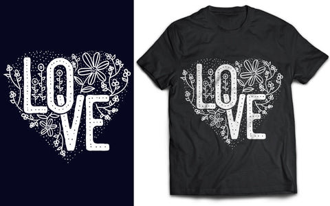 Love Typography SVG T-Shirt Design SVG naemmiah021 
