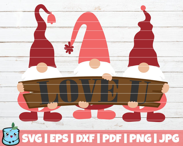 Love U Gnomes SVG MintyMarshmallows 