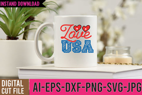 Love USA SVG Design SVG BlackCatsMedia 