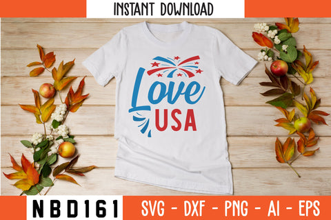 Love Usa Svg Design SVG Nbd161 