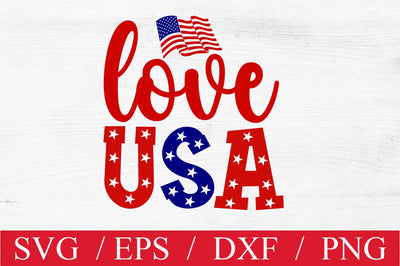 Love USA SVG SVG Svgcraft 