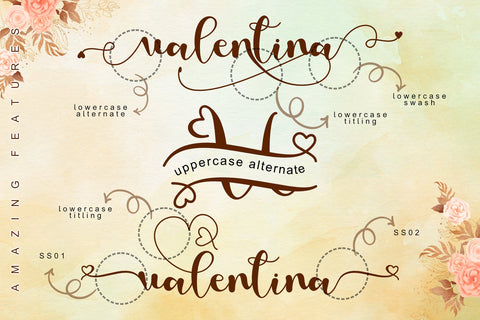 Love Valentina Font Andrey Design 