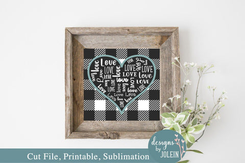 Love Valentine SIgn SVG Designs by Jolein 