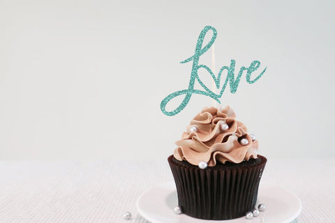 Love Valentines Day Cake Topper SVG Sublimation Pickled Thistle Creative 