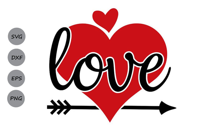 Love| Valentines Day Saying SVG Cutting Files SVG CosmosFineArt 