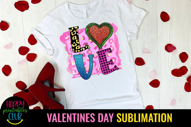 Love Valentines Day Sublimation Sublimation Happy Printables Club 