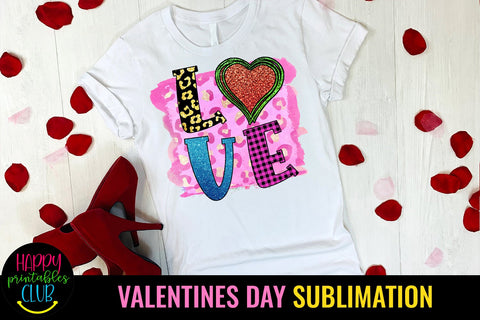 Love Valentines Day Sublimation Sublimation Happy Printables Club 