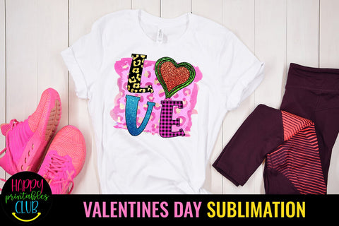 Love Valentines Day Sublimation Sublimation Happy Printables Club 