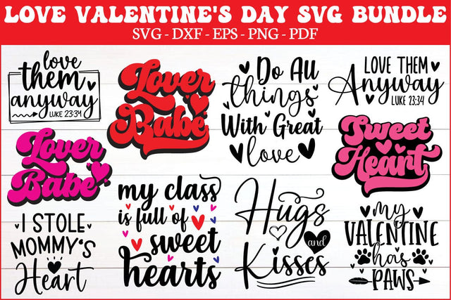 Love Valentine's Day Svg Bundle SVG designstore 