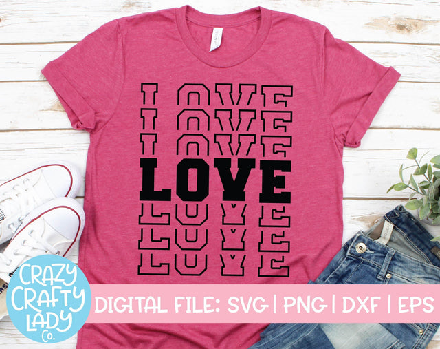 Love | Valentine's Day SVG Cut File SVG Crazy Crafty Lady Co. 