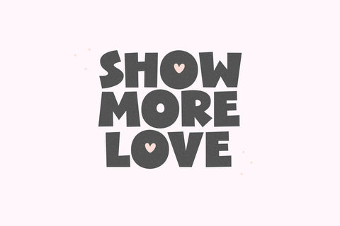 Love Vibes - Cute Block Font Font KA Designs 