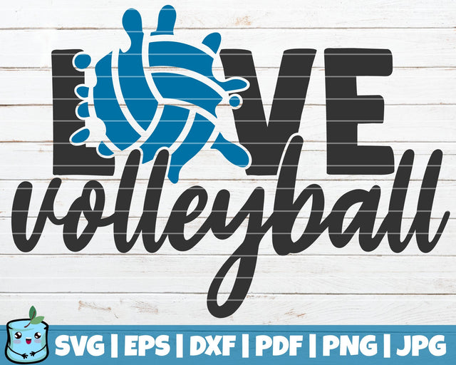 Love Volleyball SVG MintyMarshmallows 