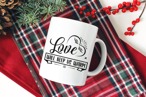 Love Will Keep Us Warm, Winter SVG Design SVG futivesvg 