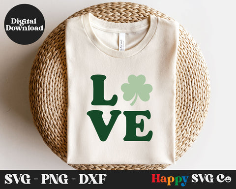 Love with Clover SVG File SVG The Happy SVG Co 