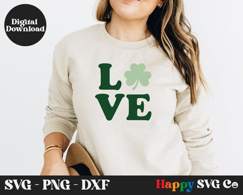 Love with Clover SVG File SVG The Happy SVG Co 